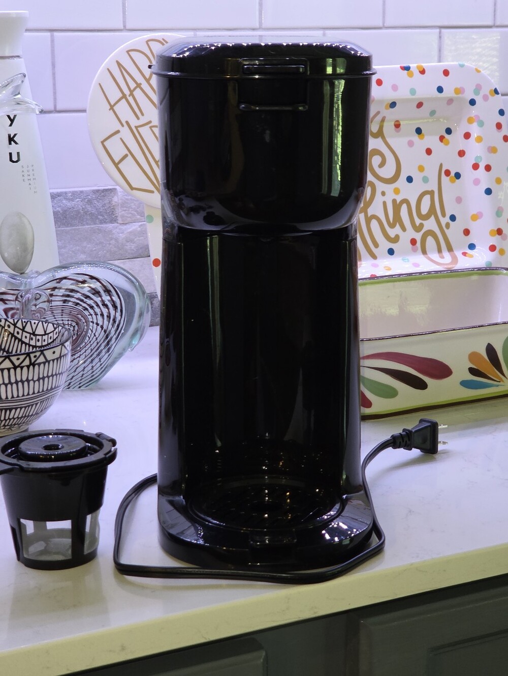 Black Single-Serve Coffee Maker Duo (Ground/KCup)